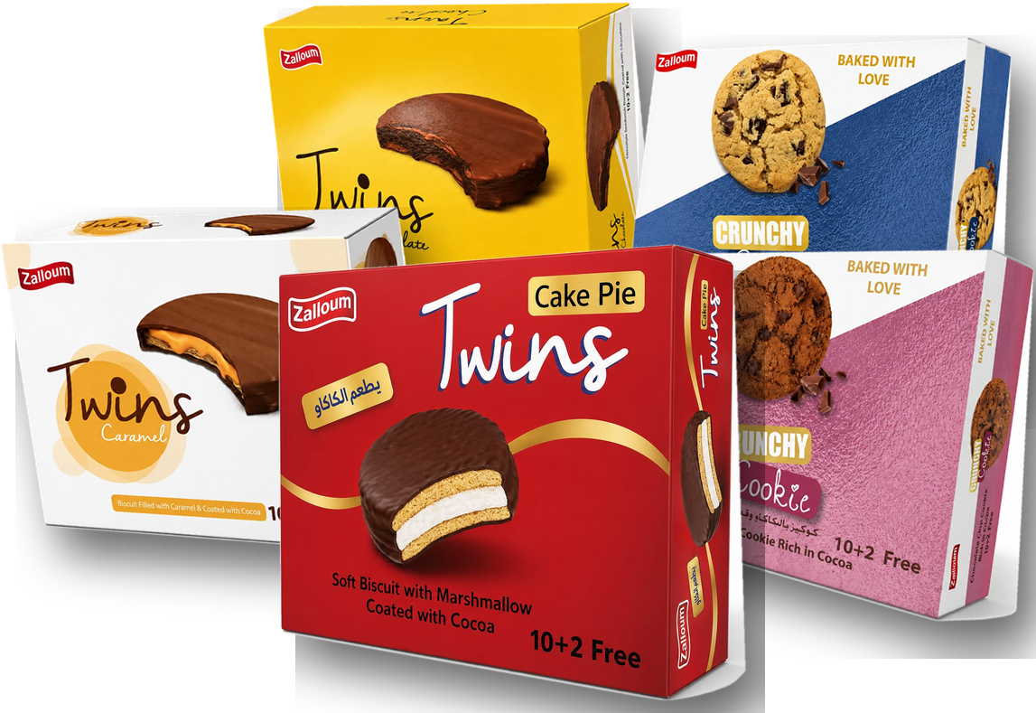 Zalloum Twins and Crunchy Cookie boxes